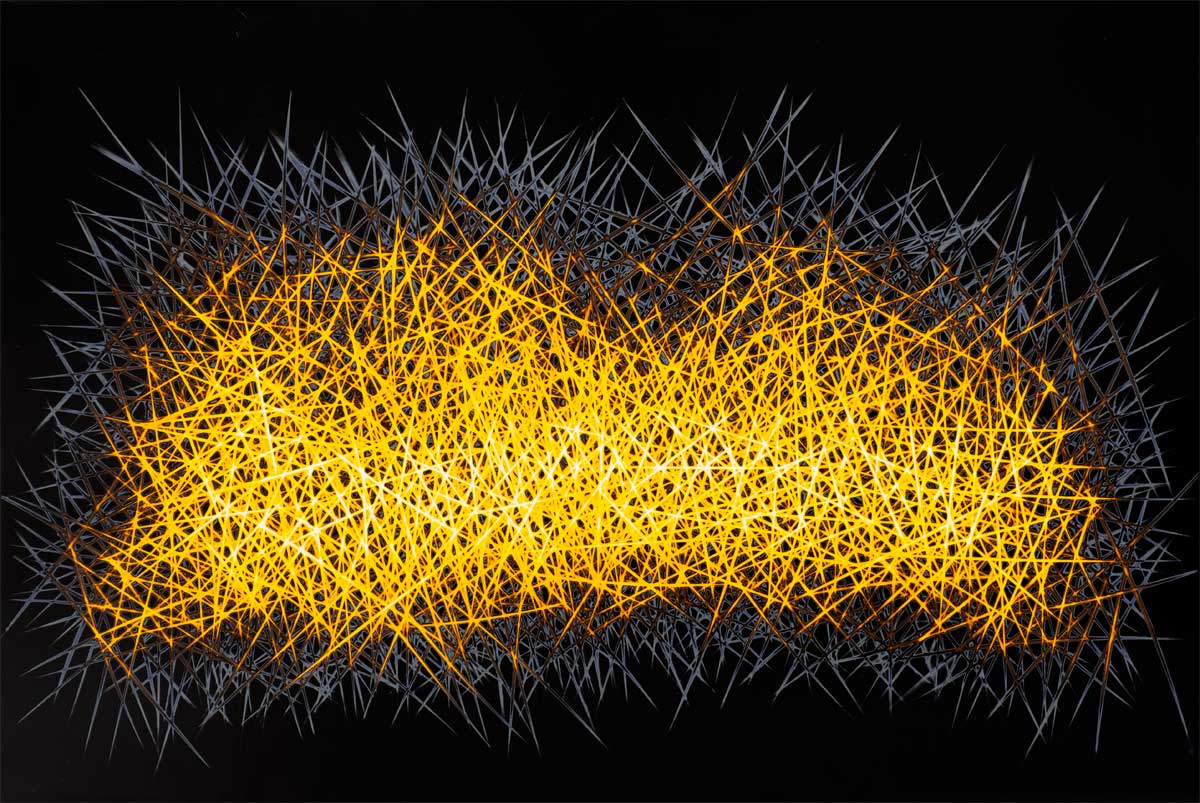 Tuval üzeri akrilik – Acrylic on canvas, 60 x 40 cm